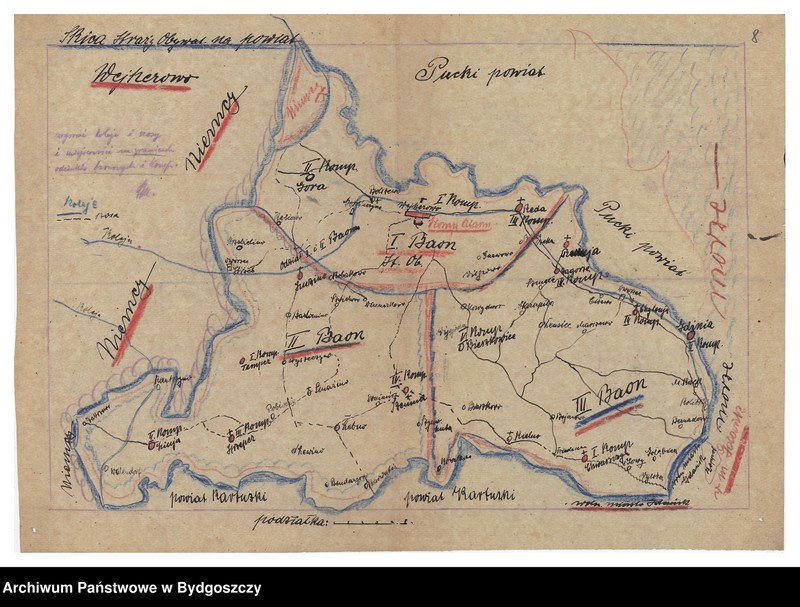 image.from.unit.number "Schemat organizacyjno-strukturalny oraz rozmieszczenie baonów i kompanii ZSO na terenie województwa pomorskiego - schematy, mapy"