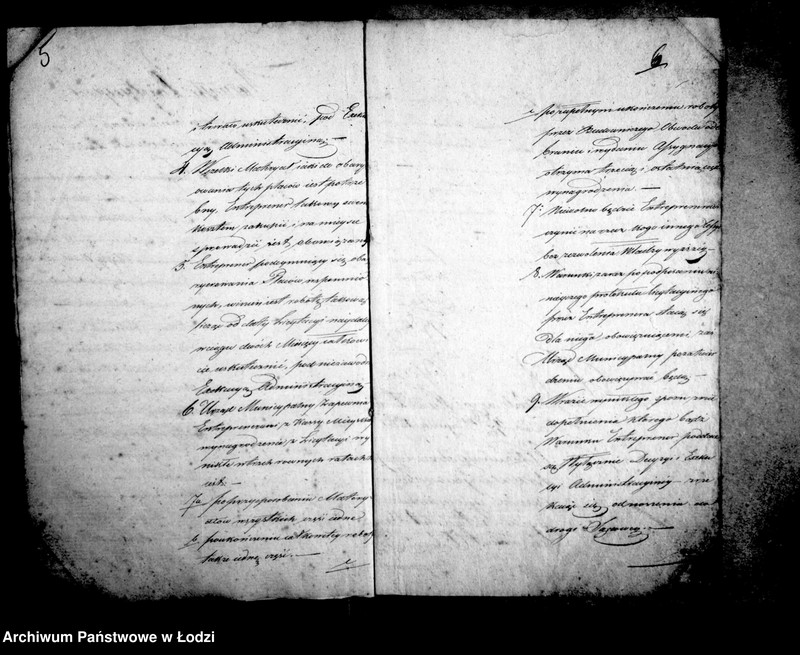 Obraz 10 z jednostki "Akta tyczące się regulacji osady sukienniczej"