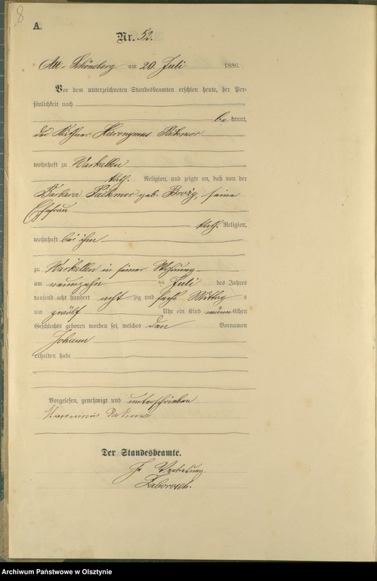 image.from.unit.number "Geburts-Haupt-Register Tom I,Nr 45 - 60"