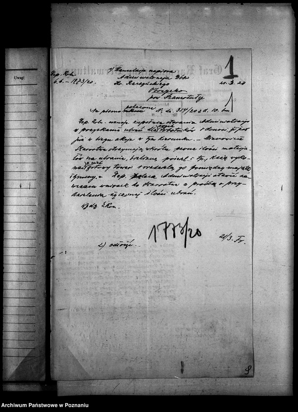 Obraz 5 z jednostki "Sprawy szczegółowo-administracyjne Odzież - obuwie"