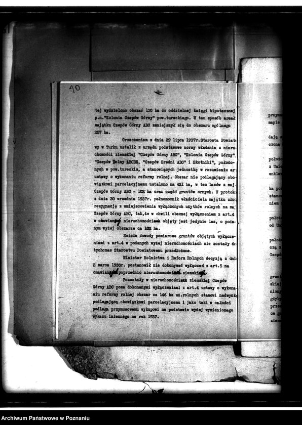 Obraz 13 z jednostki "Majątek Czepów Górny powiatu tureckiego przymusowy wykup"