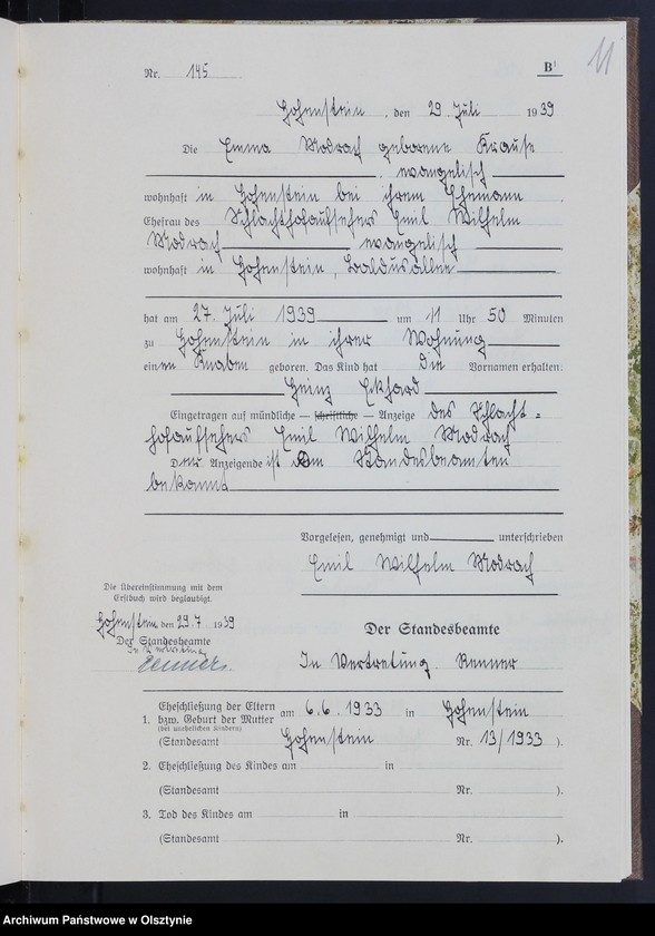 image.from.unit.number "Geburtenbuch/Zweitbuch/ Tom II,Nr 135 - 225"