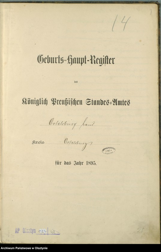 image.from.unit.number "Geburts-Haupt-Register Nr 1 - 95"