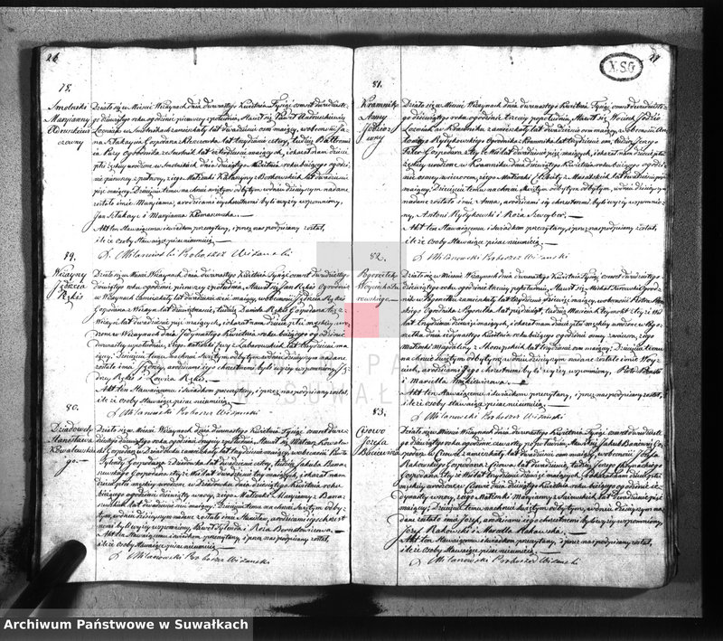 image.from.unit.number "Duplikat parafij wiżaynskiey z roku 1829"