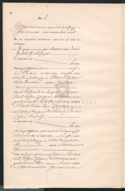 Obraz 18 z jednostki "Heiraths-Neben-Register"