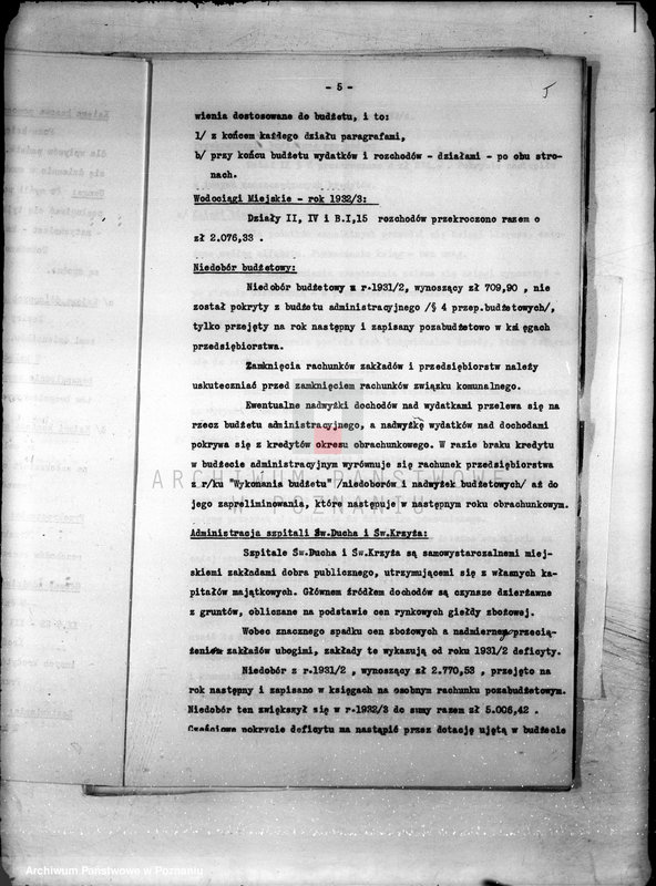 Obraz 10 z jednostki "/Sprawozdanie z nadzwyczajnej rewizji Głównej Kasy Miejskiej w Kościanie/"