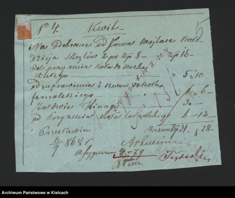 image.from.unit.number "Dowody rozchodu kasy dóbr Przęsławice od dnia 1 października"