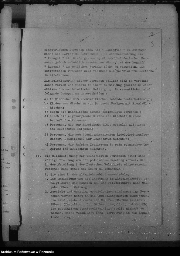 Obraz 7 z jednostki "Behandlung der angehörigen der Abteilung III und IV."