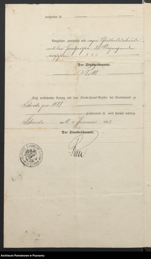 image.from.unit.number "Acta betreffend die Sammel-Akten zu den Heiratsregistern des Standesamtsbezirk Wyslawice Kreis Schroda"