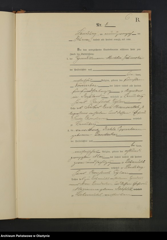 image.from.unit.number "Heiraths-Neben-Register Nr 1 - 22"