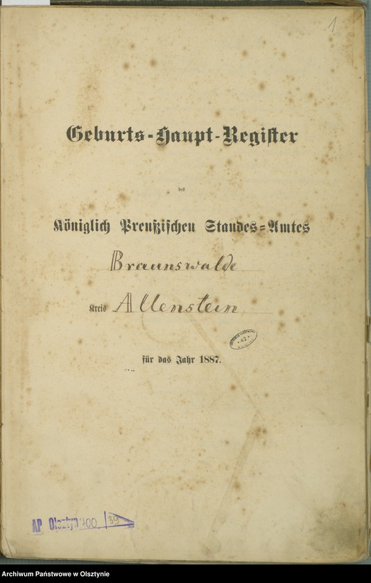 image.from.unit.number "Geburts-Haupt-Register Nr 1 - 119"