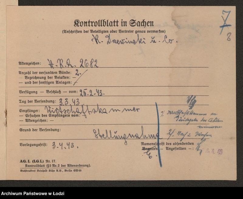 Obraz 10 z jednostki "Konstanty Drzewiński i s-ka – ślusarnia mechaniczna"