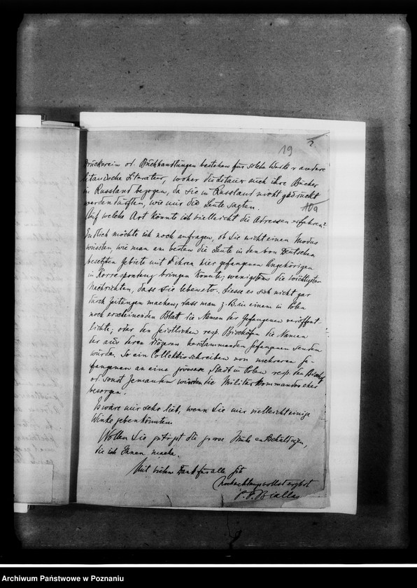 Obraz 19 z jednostki "Korespondencja- listy jeńców wojennych o pomoc materialną z obozu Cassel."