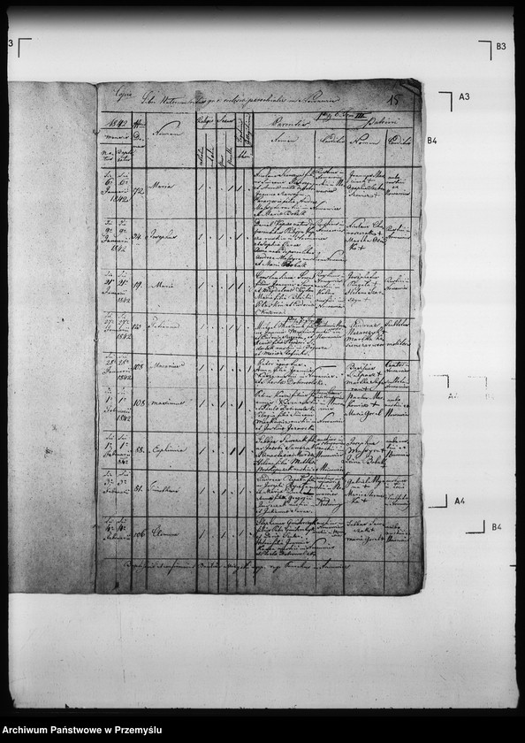 Obraz 20 z jednostki "[Kopie ksiąg metrykalnych parafii Nowa Wieś z filią Łosie (dekanat Muszyna)]"
