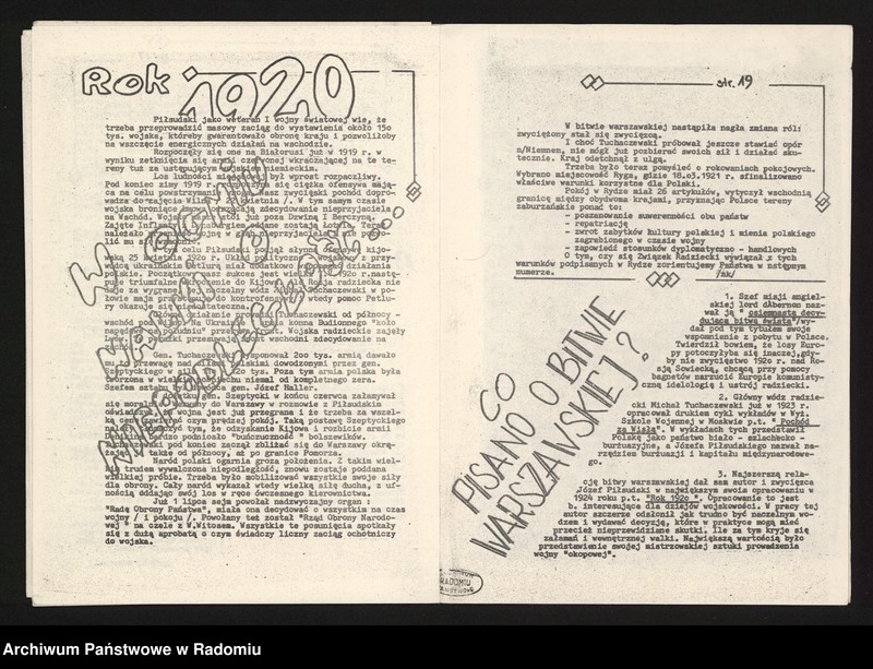 Obraz 16 z kolekcji "Radomski Czerwiec '76111"