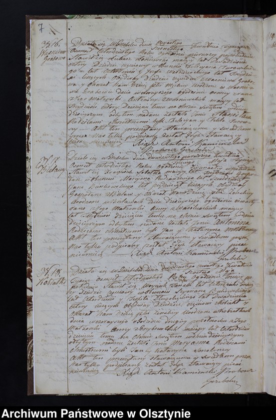 image.from.unit.number "Parafia Grzebsk Duplikat Akta Urodzenia, Zeńścia, Zaślubienia Rok 1840"