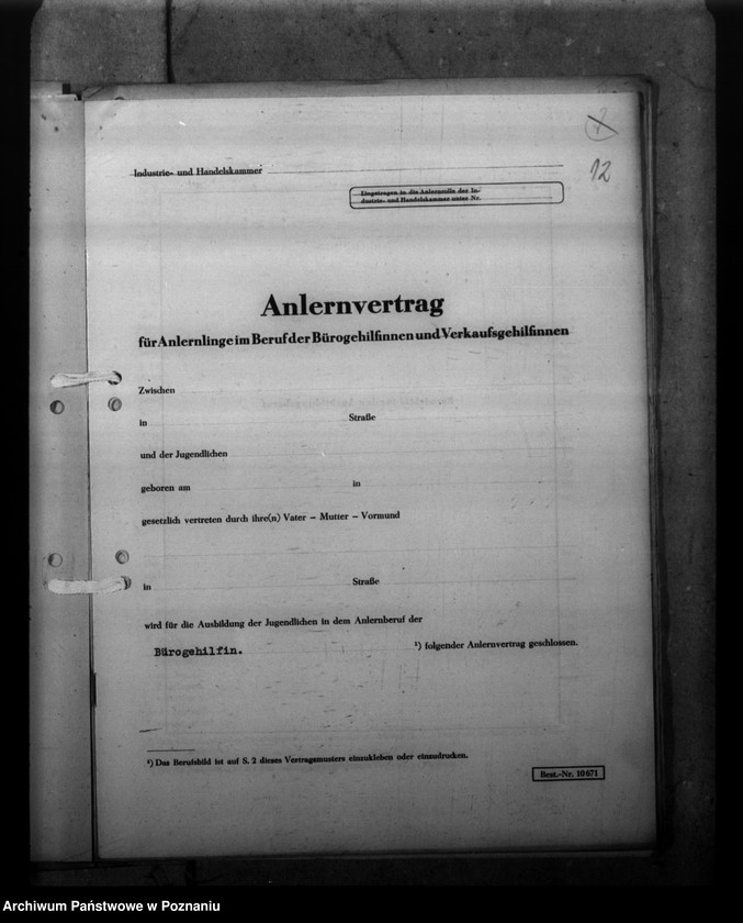 Obraz 16 z jednostki "Ausbildung von Dienstanfängern, Lehrligen und Bürogehilfinnen"