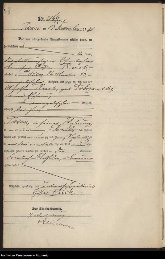 Obraz 11 z jednostki "Księga urodzeń t. VI"