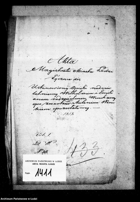 Obraz 4 z jednostki "Akta tyczące się ustanowienia opieki nad nieletnimi Wilhelmem i Emilianem rodzeństwem Wencke po zmarłym Antonim Wencke"