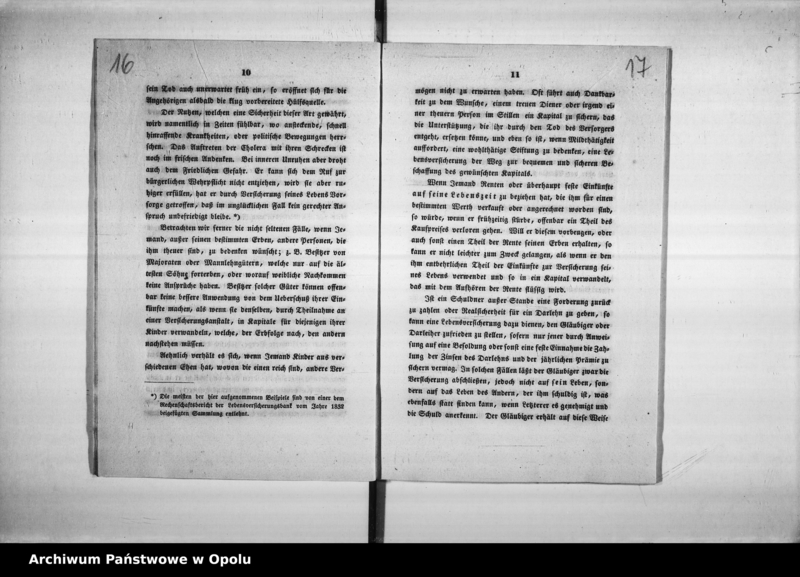 Obraz 15 z jednostki "Acta des Magistrats Oppeln betreffend Lebens - und Alters - Versorgungs - Versicherungen. De Anno 1850-1864"