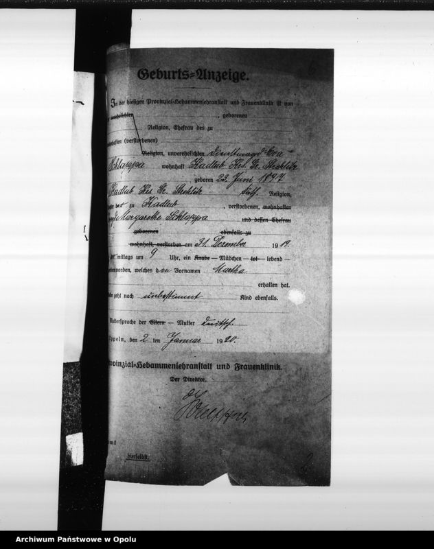 Obraz 10 z jednostki "[Akta zbiorowe Urzędu Stanu Cywilnego - urodzenia]"