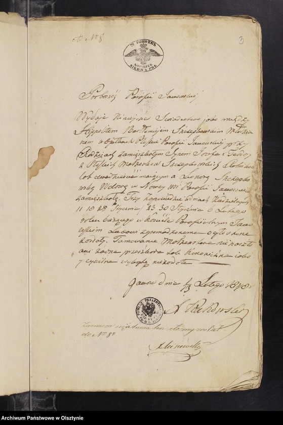 image.from.unit.number "Annexa z Parafii Janowieck[i]ej z Roku 1848"