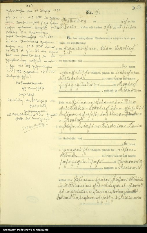 image.from.unit.number "Heiraths-Neben-Register Nr 1 - 45"