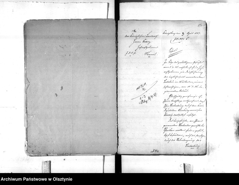 image.from.unit.number "Landrath Cranz [Friedrich Heinrich] in Memel, 8.9.01 zum Geh.[eim] Reg.[eierungs] Rat ernant"