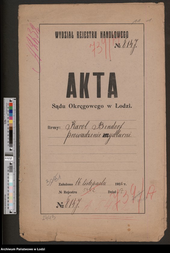 Obraz 2 z jednostki "Karol Bendorf- Fabryka Mydła Technicznego"