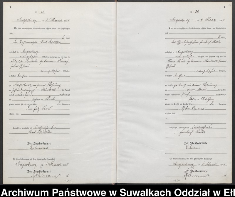 image.from.unit.number "Geburts-Neben-Register des Preussischen Standes-Amtes Angerburg Kreis Angerburg Band I"
