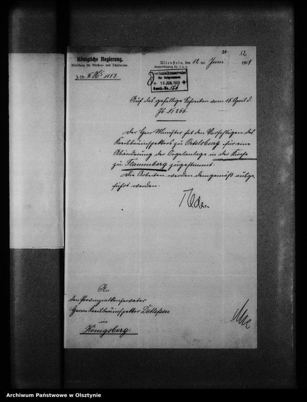 image.from.unit.number "Flammberg / Opalenietz /, evangelische Kirche"