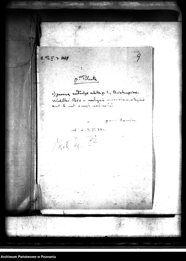 image.from.unit.number "Majątek Biskupice-Wielki Bór powiatu kaliskiego nabycie nieruchomości w trybie art. 8 ustawy o wykonanie reformy rolnej"