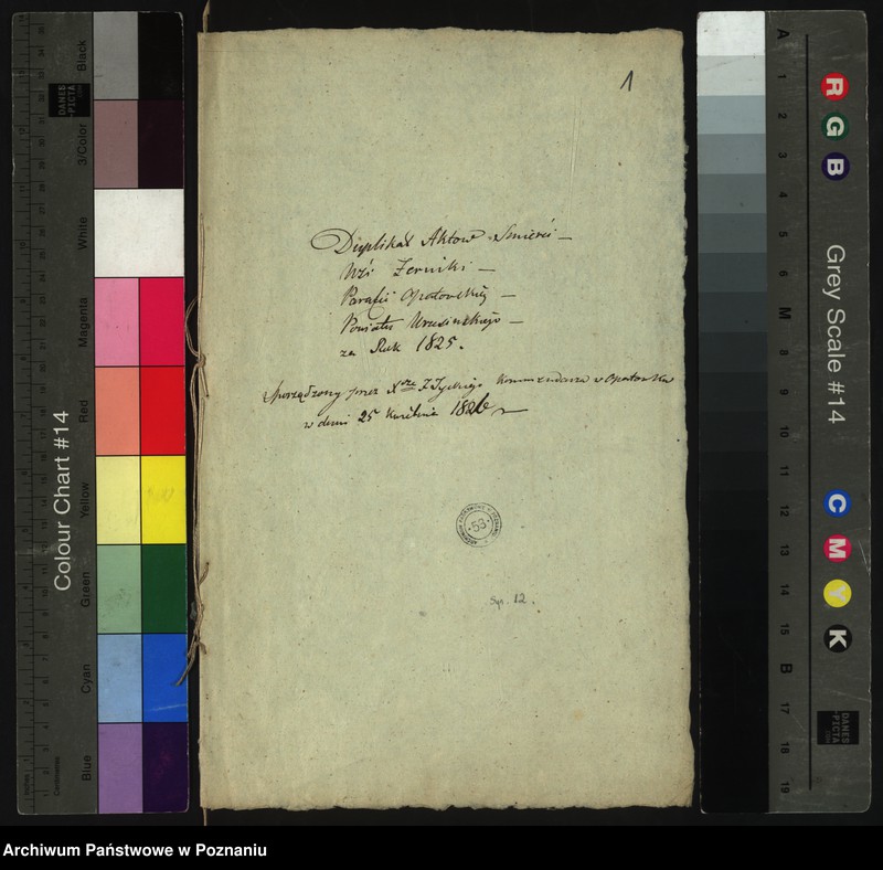 image.from.unit.number "Duplikat aktów śmierci wsi Żerniki parafii opatowskiej"