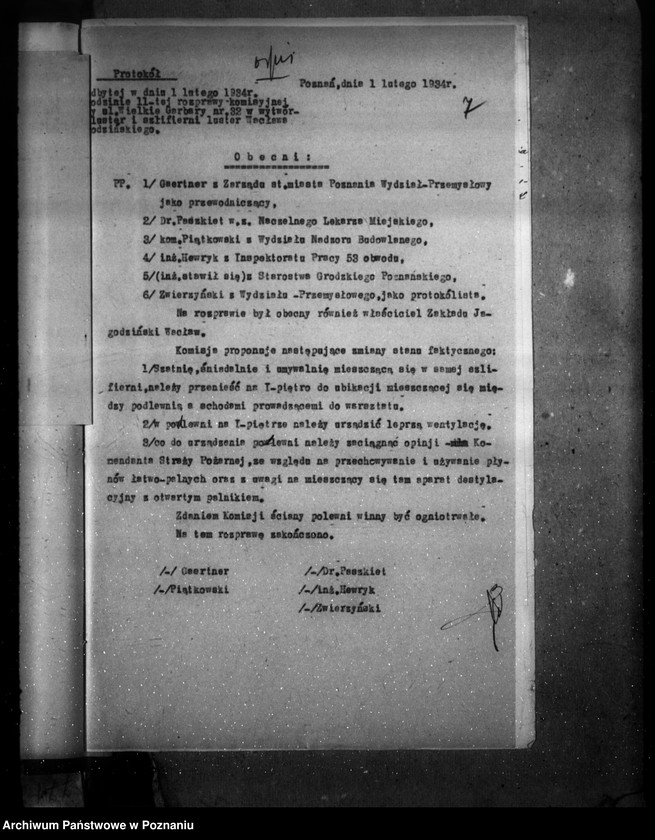 Obraz 11 z jednostki "Zatwierdzenie zakładu przemysłowego /szlifierni szkła/ W. Jagodzińskiego w Poznaniu"