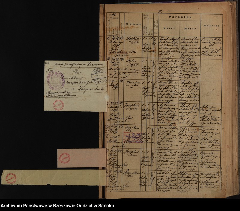 image.from.unit.number "Księga urodzeń dla miejscowości Targowiska"