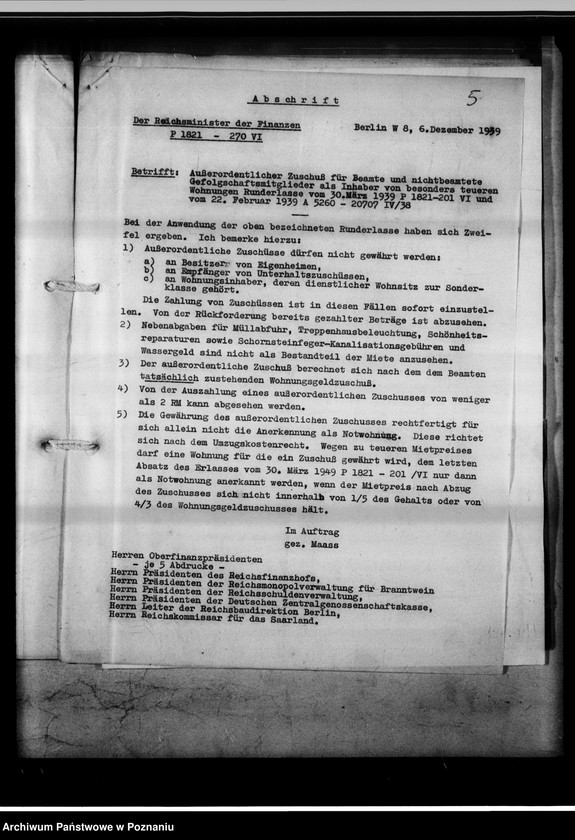 Obraz 9 z jednostki "Bestimmungen über die Beschaffung von Wohnungen für Behördenbedienstete."