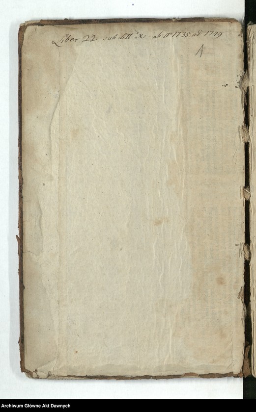 image.from.unit.number ""Acta decretorum Sae Rae Mtis Judicii Referendarialis Regni regnante - - Augusto III rege Poloniae - - Ad Relationem - - Antonii Sebastiani Dembowski, Antonii Łodzia Poniński, Josephi in Załuskie Załuski praepositi Varsaviensis etc. referendariorum. In annis 1735, 36, 38, 39, 40, 43, 44, 45, 46, 47, 48 et 49 emanatorum. Post fata generosi Michaelis Nagrodzki iudicii eiusdem notarii cura et impensis generosi Ioannis Nepomuceni Słomiński Metrices Regni praefecti completa et compactata Varsaviae"."