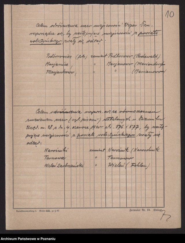 Obraz 12 z jednostki "[Przywracanie polskich nazw na terenie powiatu wolsztyńskiego]"