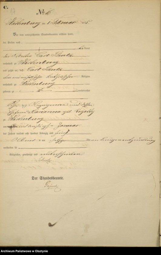 image.from.unit.number "Haupt-Sterbe-Register Nr 1 - 115"