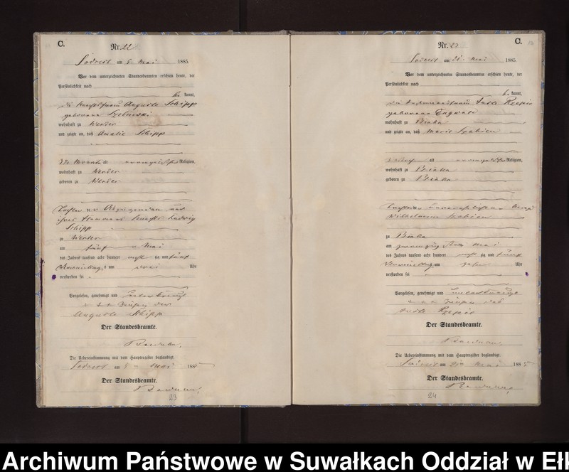 image.from.unit.number "Sterbe-Neben-Register des Preussischen Standes-Amtes Neuhoff Kreis Loetzen"