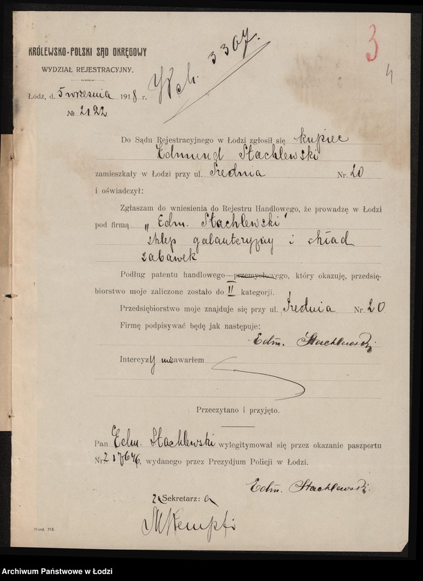 Obraz 6 z jednostki "Edmund Stachlewski- sklep galanteryjny i skład zabawek"