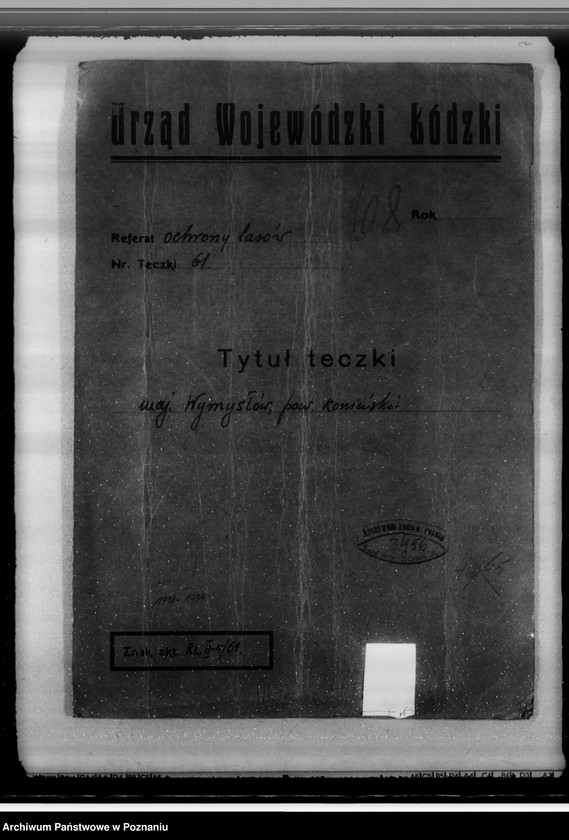 Obraz 4 z jednostki "Gmina Wymysłów powiat koniński /nadzór nad gospodarką leśną/"