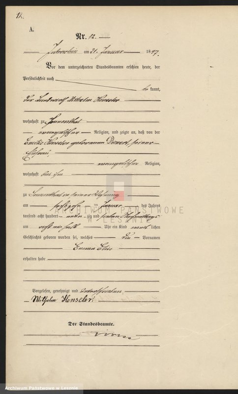 Obraz 15 z jednostki "[Księga urodzeń]"