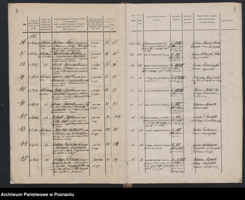 Obraz 7 z jednostki "Spis małżeństw"