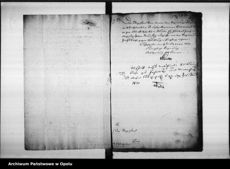 Obraz 10 z jednostki "Acta von Berichtigung der Communal Beitrage des hiesigen Königl[ichen] Regierungs Personals de Anno 1829"