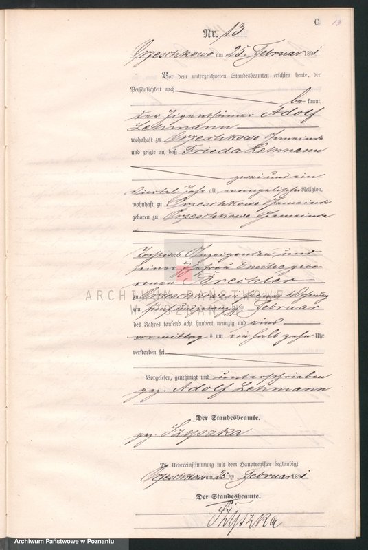 Obraz 16 z jednostki "Księga zgonów"