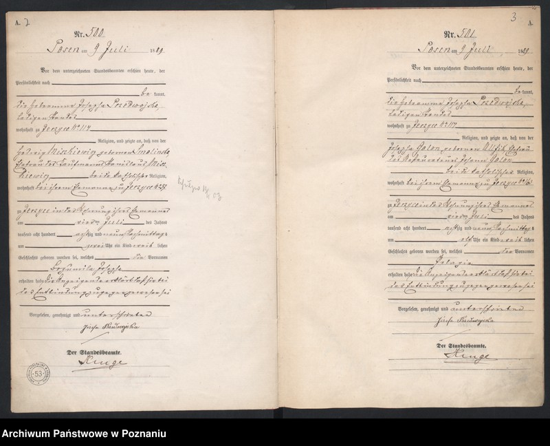 Obraz 5 z jednostki "Księga urodzeń t. II"