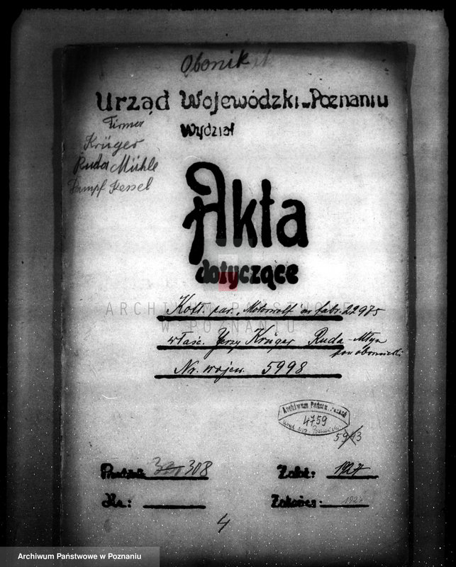 Obraz 4 z jednostki "Gospodarstwo rolne i młyn parowy w Rudzie pow. Rogoźno własność. J. Kruger nr woj. kotła 5998"