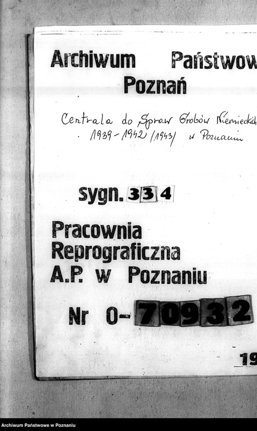 Obraz 1 z jednostki "Amtsbezirk Wilhelmsort Kreis Bromberg (Bydgoszcz). Wykazy miejscowych Niemców, którzy zginęli w 1939 roku"