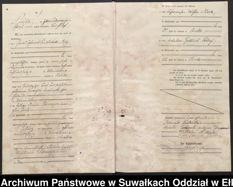 image.from.unit.number "[Heirats-Haupt-Register des Königlichen Preussischen Standes-Amtes Bialla Kreis Johannisburg]"